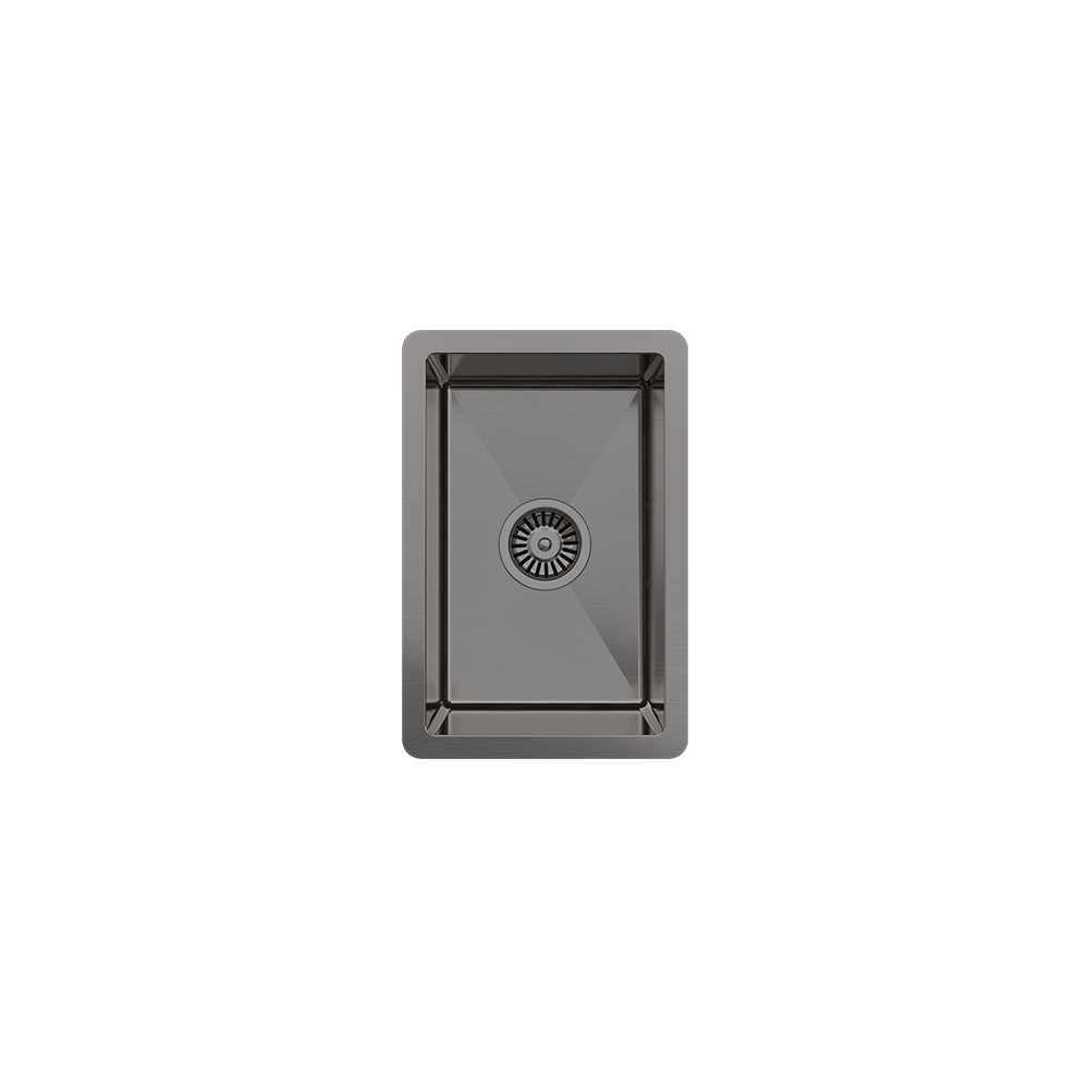 Brushed Gunmetal Jeeves 300x450 Single Bowl Butler Sink – Buildmat