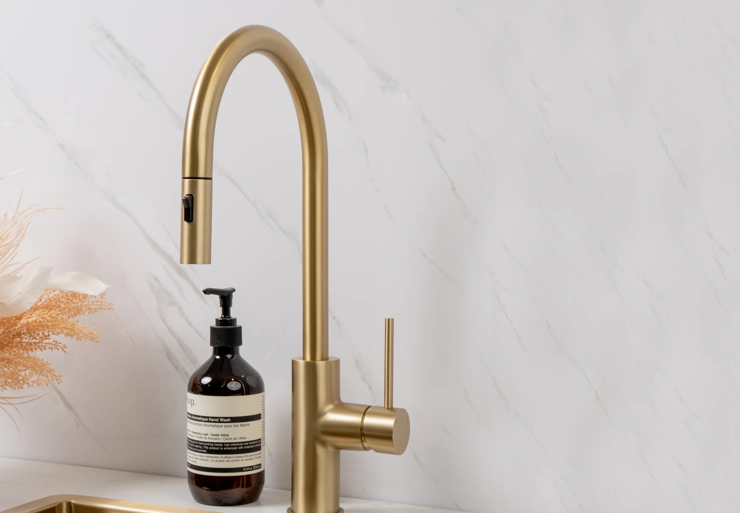 Brass Gold Kitchen Mixer Taps