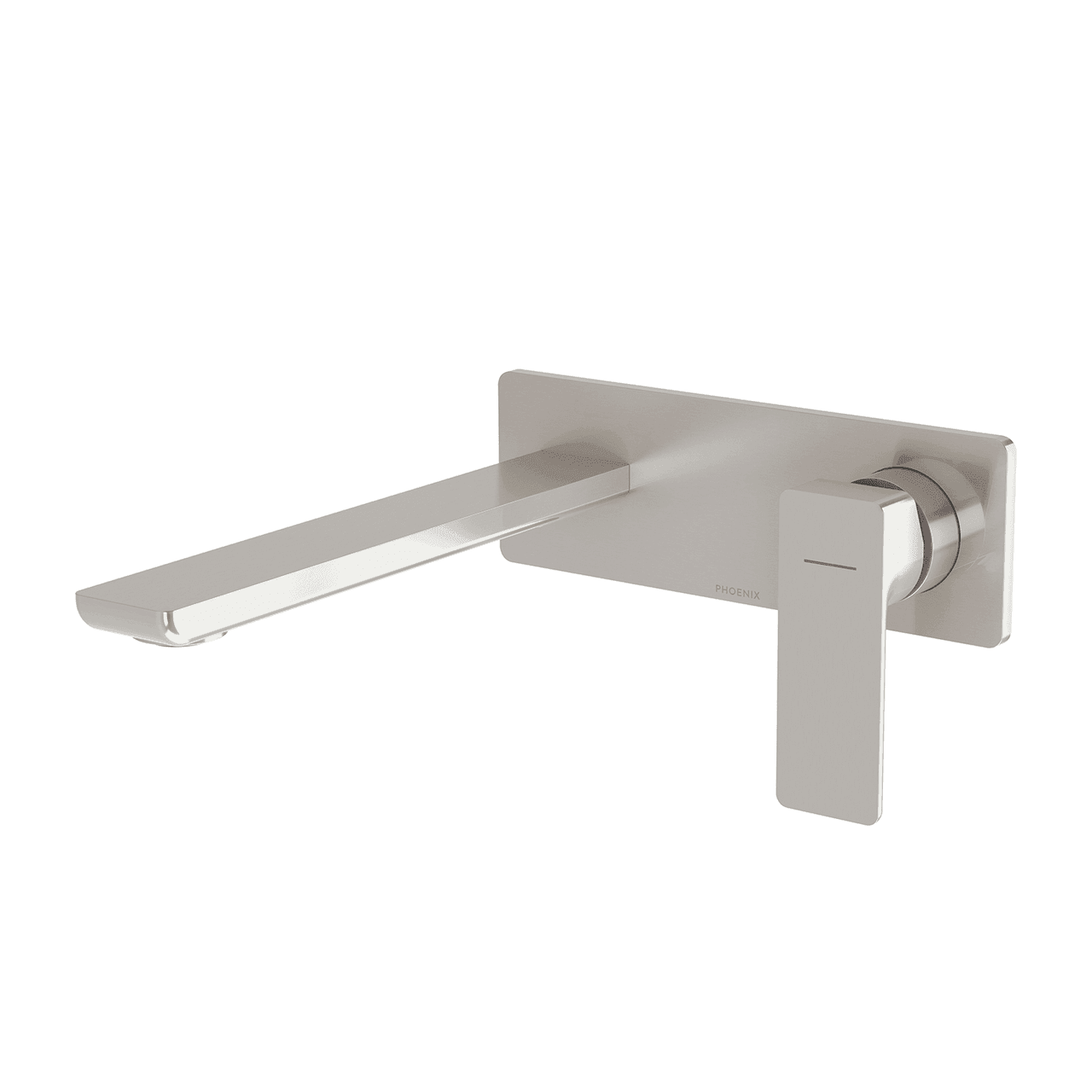 Gloss MKII SwitchMix Wall Basin / Bath Mixer Set 200mm Brushed Nickel