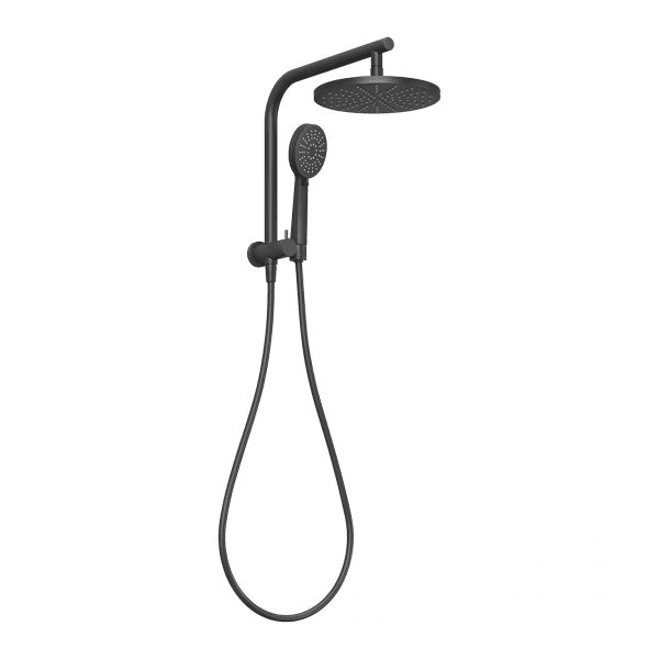 Vivid Slimline Compact Twin Shower Matte Black