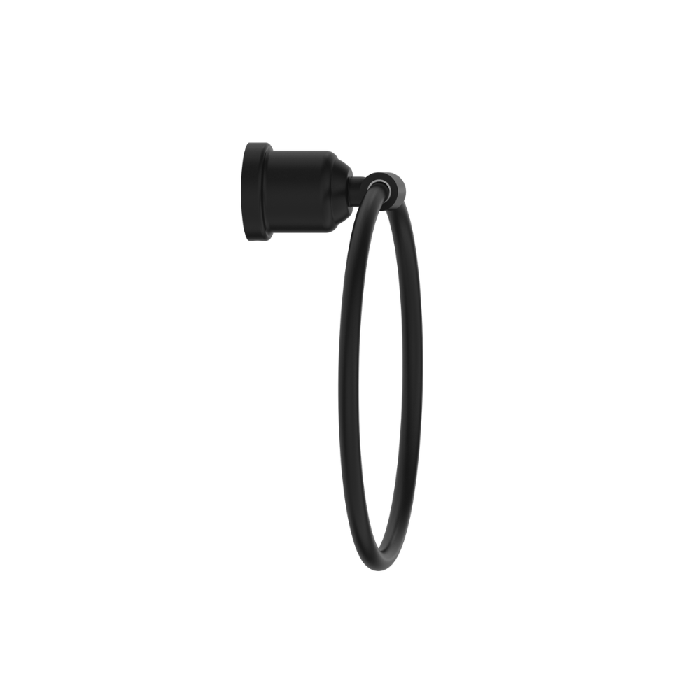 York Towel Ring Matte Black