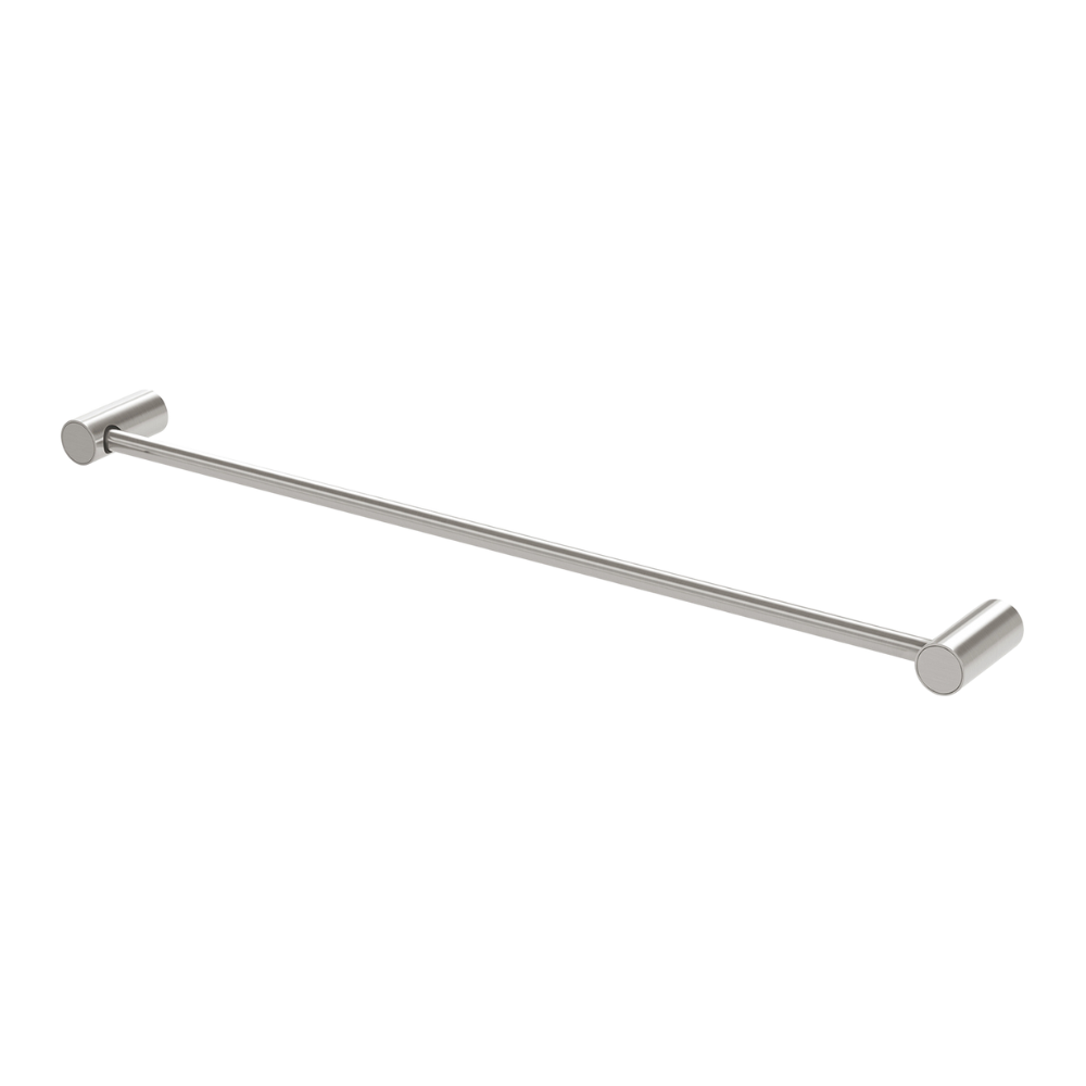 Vivid Slimline Single Towel Rail 600mm Brushed Nickel