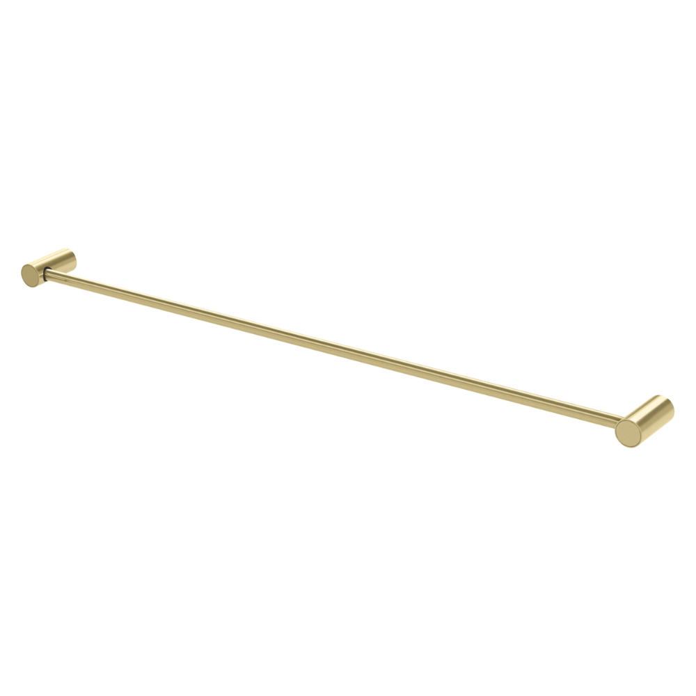 Vivid Slimline Single Towel Rail 800mm  Brushed Gold