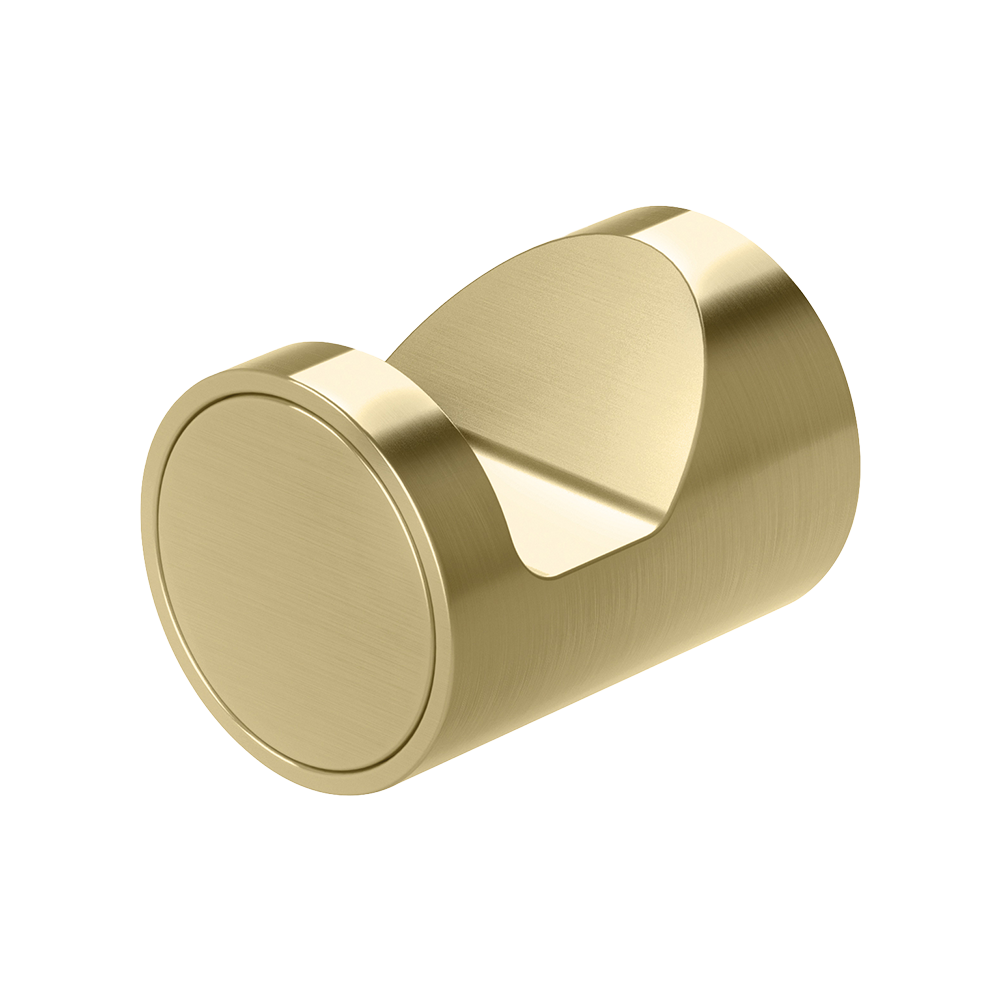 Vivid Slimline Robe Hook Brushed Gold