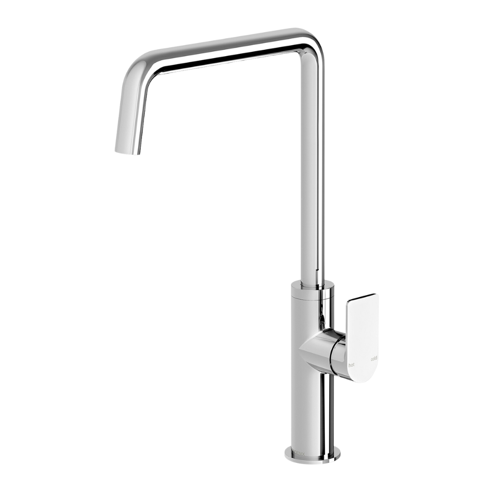 Mekko Chrome Sink Mixer 190mm Squareline