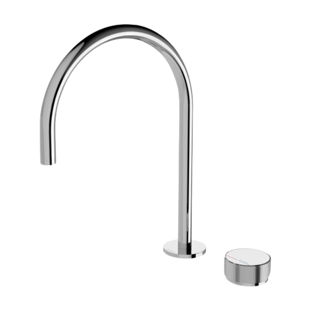 Axia Hob Sink Mixer Set 220mm Gooseneck Chrome