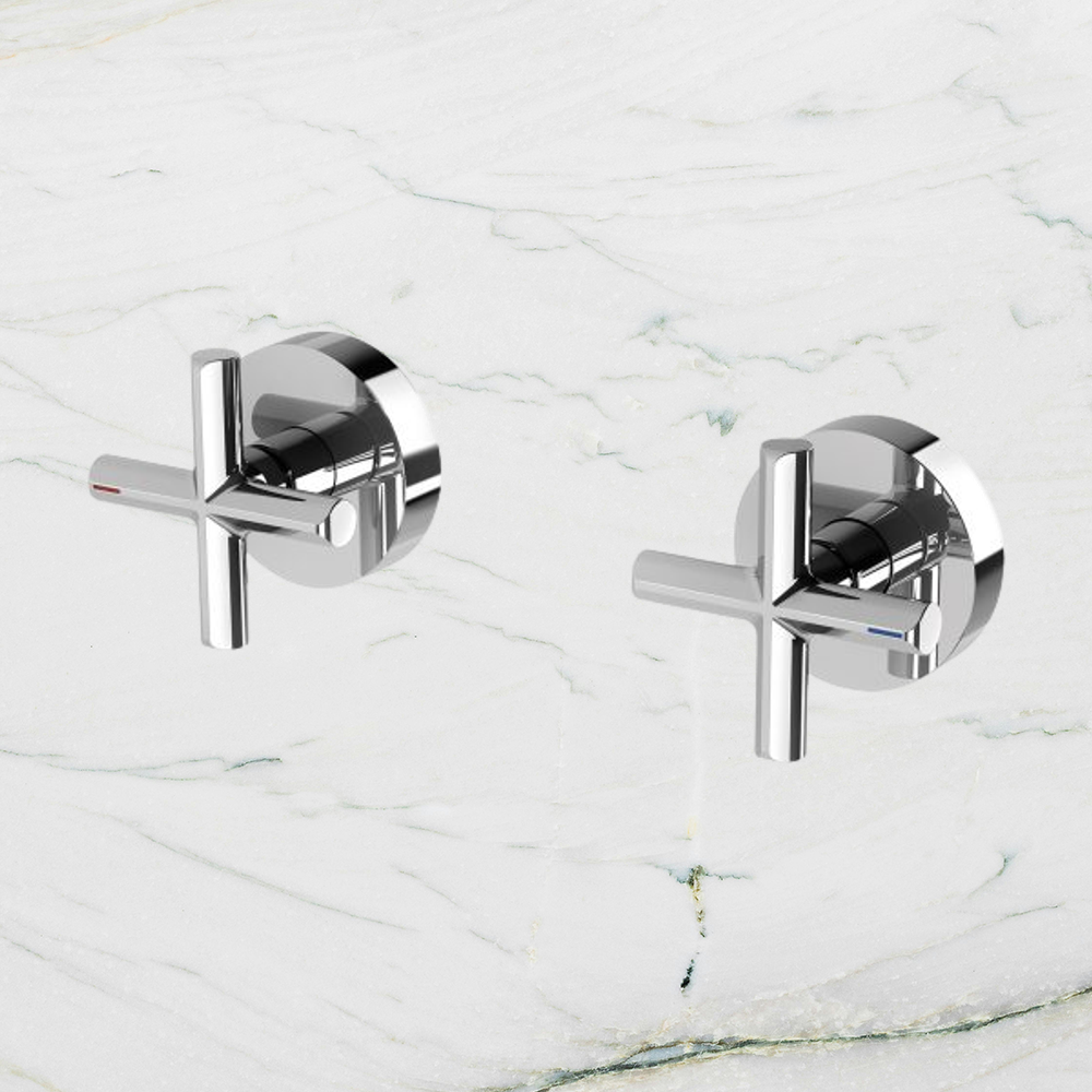 Vivid Slimline Plus Wall Top Assemblies Chrome