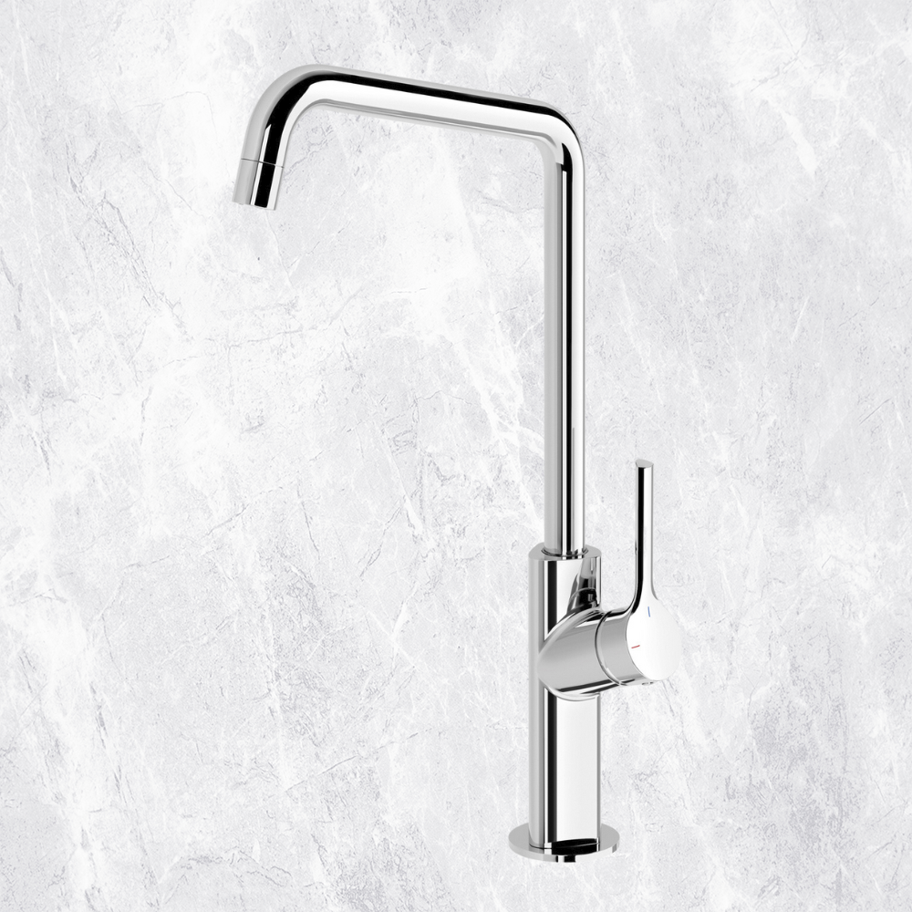 Ester Chrome Sink Mixer 200mm Squareline