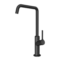 Ester Matte Black Sink Mixer 200mm Squareline