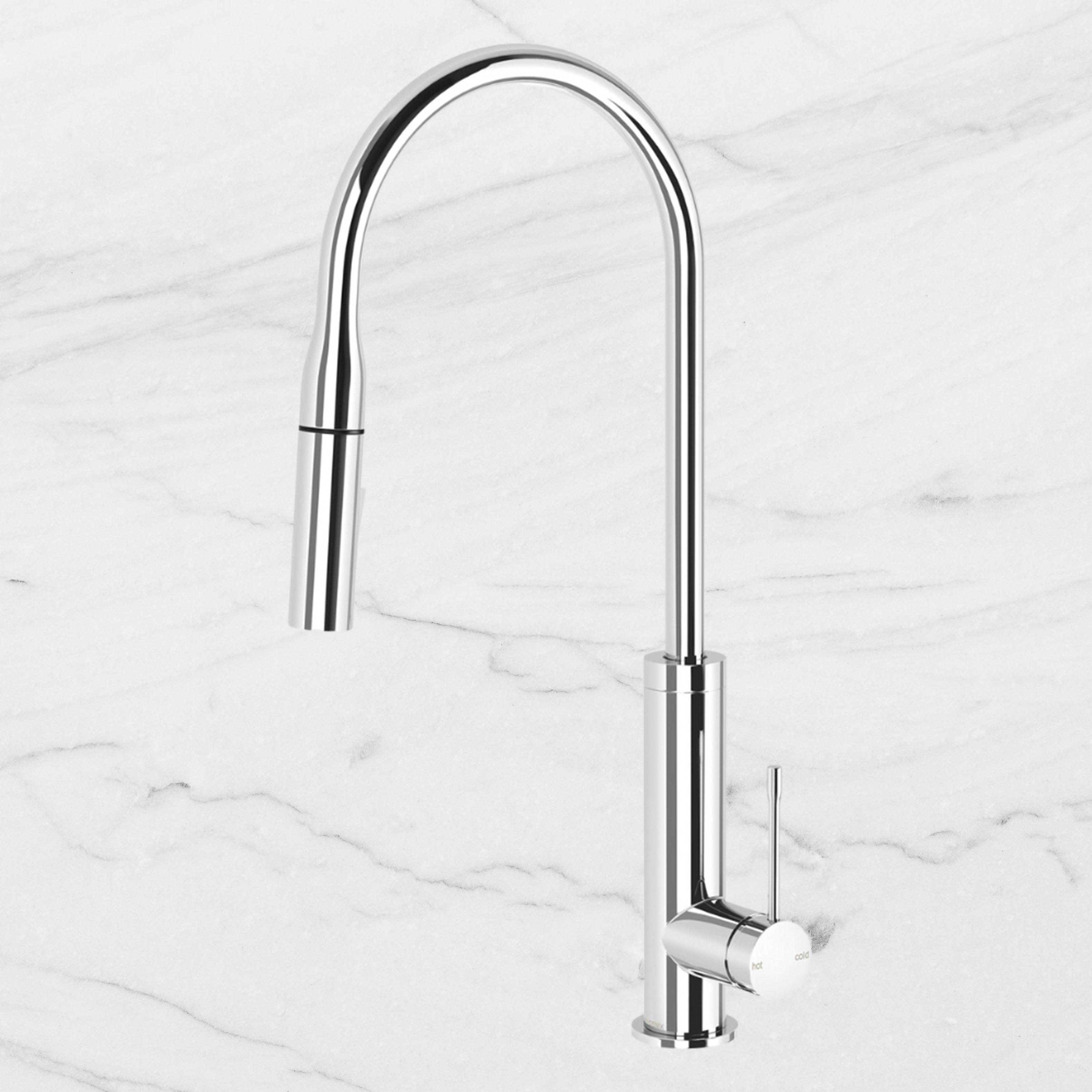 Deja Pull Out Chrome Sink Mixer 220mm