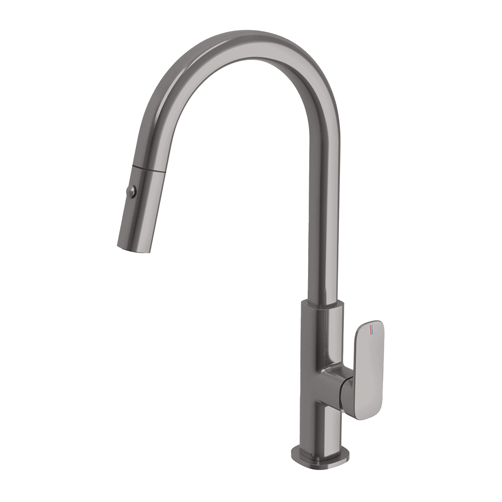 Nuage Pull Out Sink Mixer 200mm Lead Free Brushed Carbon