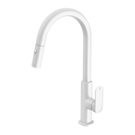 Nuage Pull Out Sink Mixer 200mm Lead Free Matte White