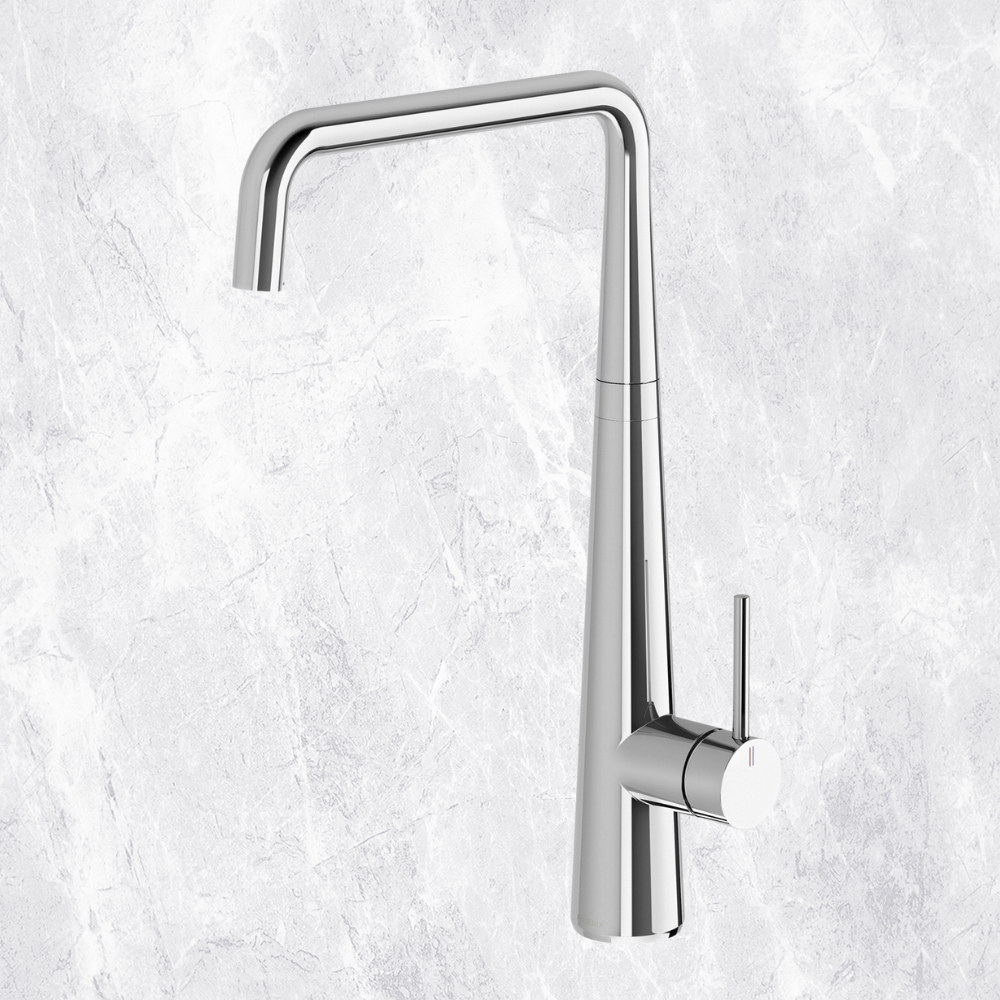 Erlen Chrome Sink Mixer 200mm Squareline