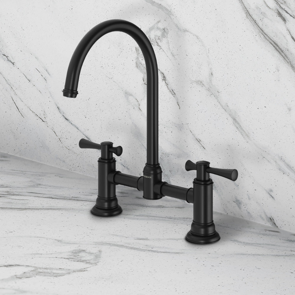 Cromford Exposed Sink Set Matte Black