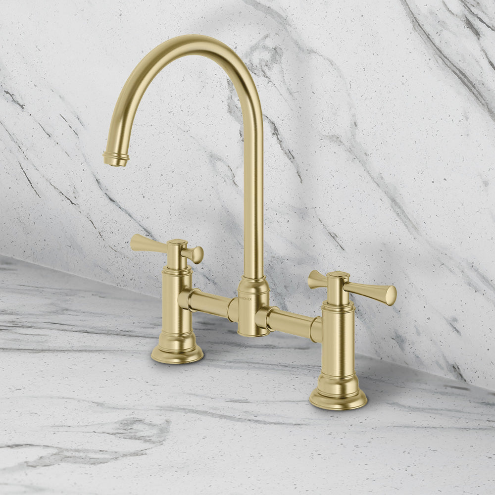 Cromford Exposed Sink Set Brushed Gold