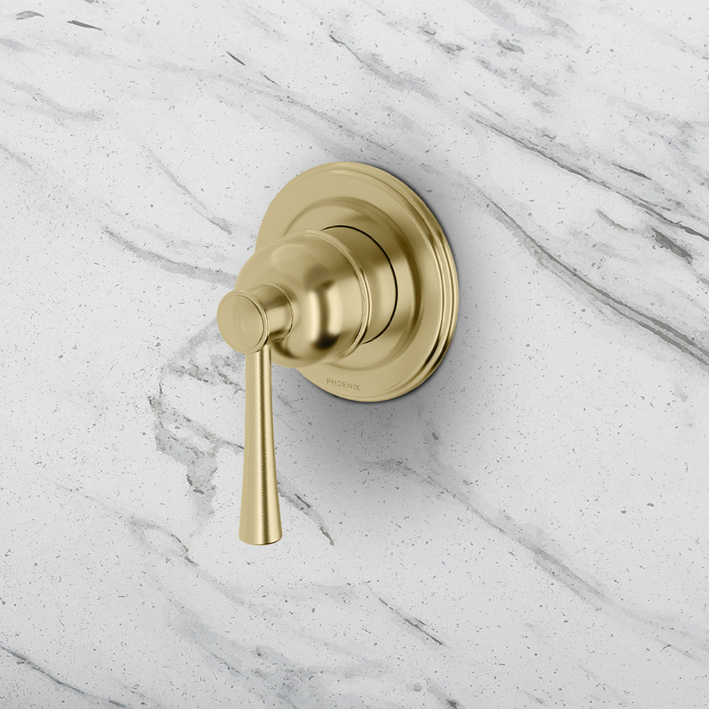 Cromford SwitchMix Shower / Wall Mixer Brushed Gold