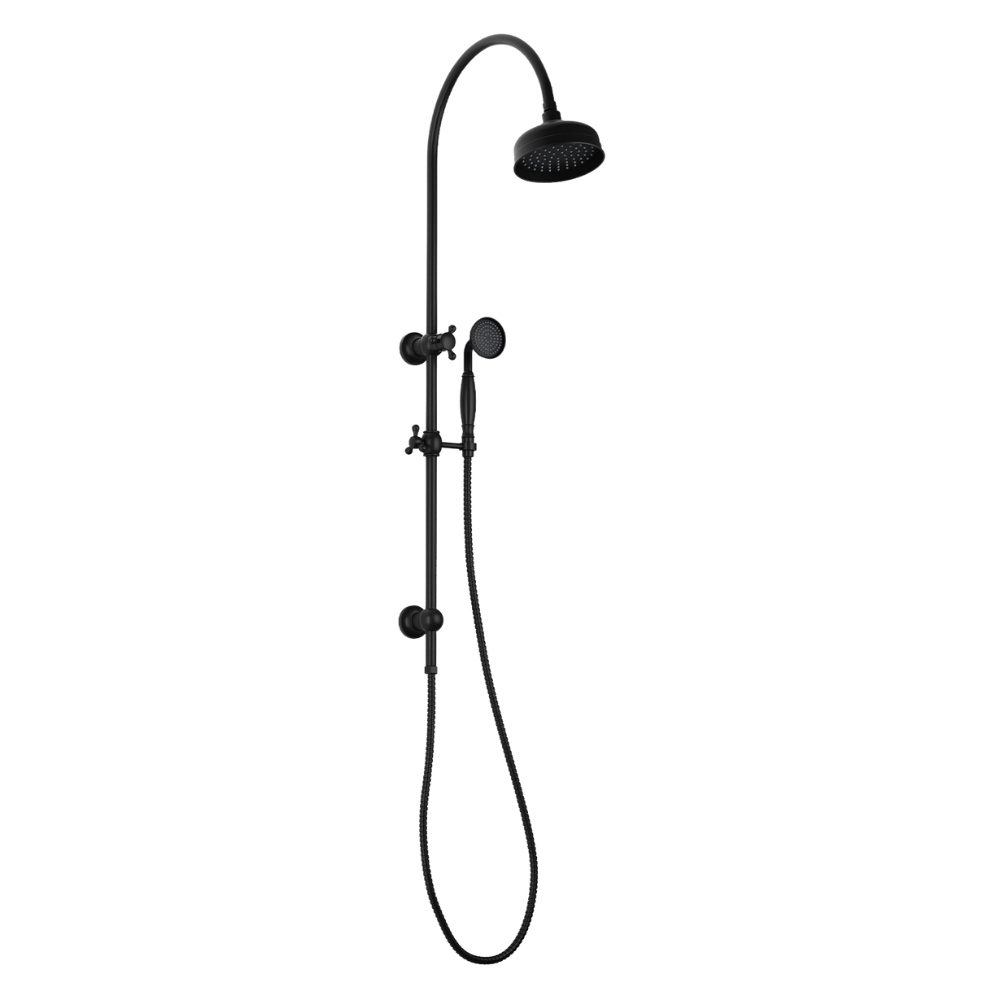 Cromford Twin Shower Matte Black