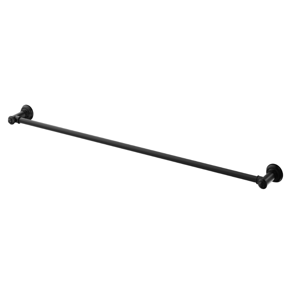 Cromford Single Towel Rail 800mm Matte Black