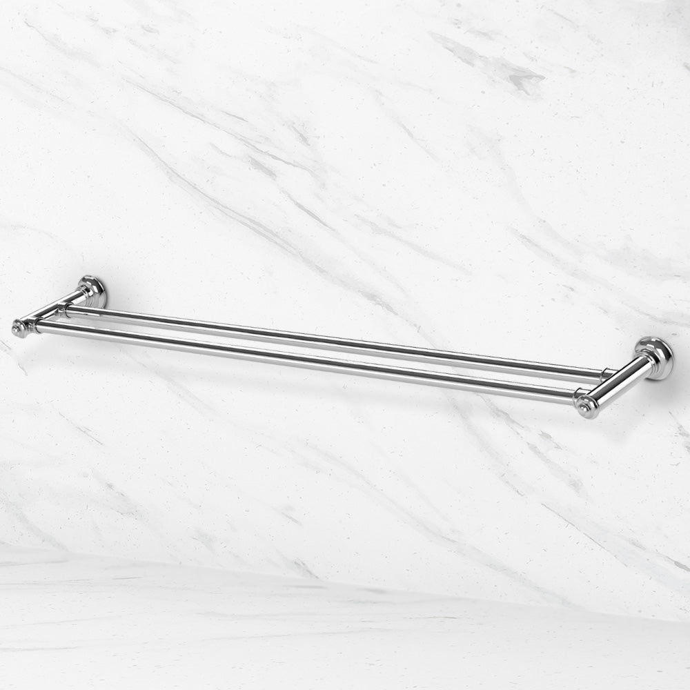 Cromford Double Towel Rail 800mm Chrome