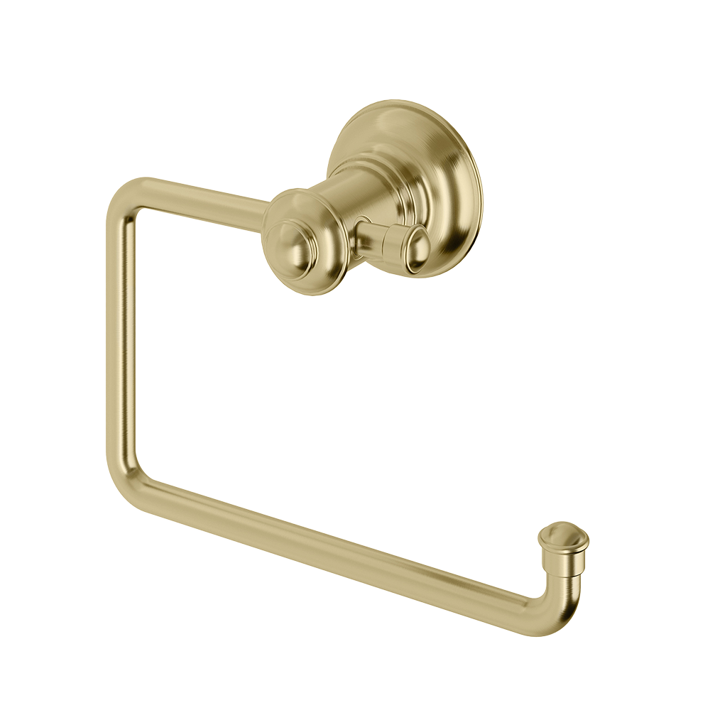 Cromford Toilet Roll Holder Brushed Gold