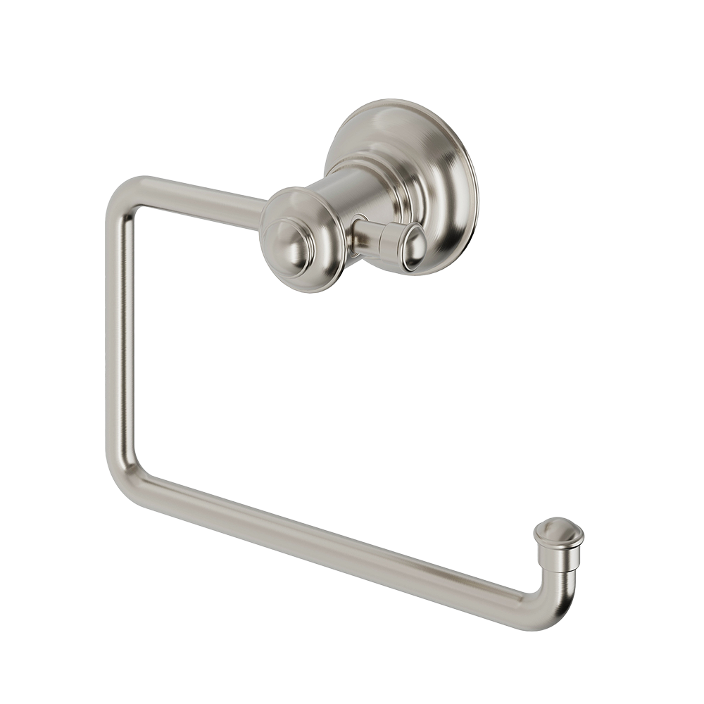 Cromford Toilet Roll Holder Brushed Nickel