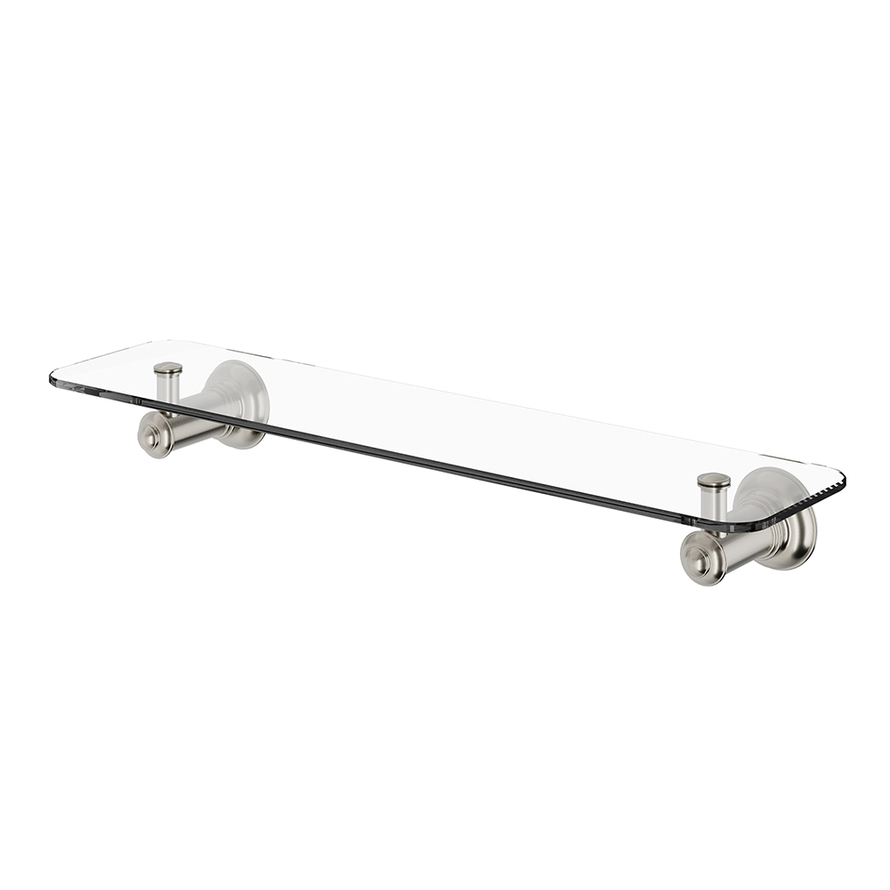 Cromford Glass Shelf 450mm Brushed Nickel