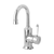 Nostalgia Basin Mixer 120mm Gooseneck Chrome White