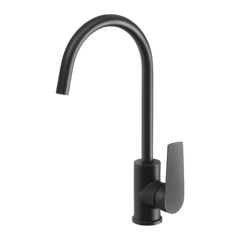 Arlo Sink Mixer 200mm Gooseneck Lead Free Matte Black