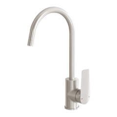 Arlo Sink Mixer 200mm Gooseneck Lead Free Brushed Nickel