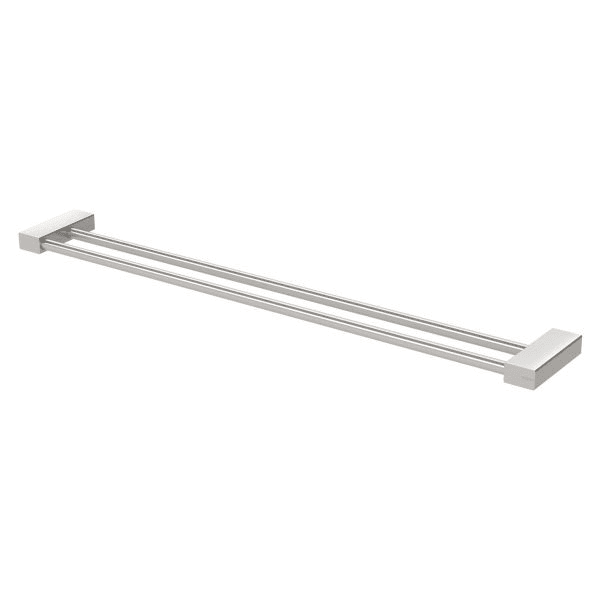 Lexi MKII Double Towel Rail 800mm Brushed Nickel