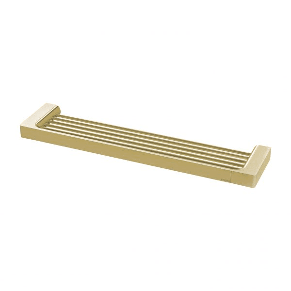 Gloss Shower Shelf Brushed Gold