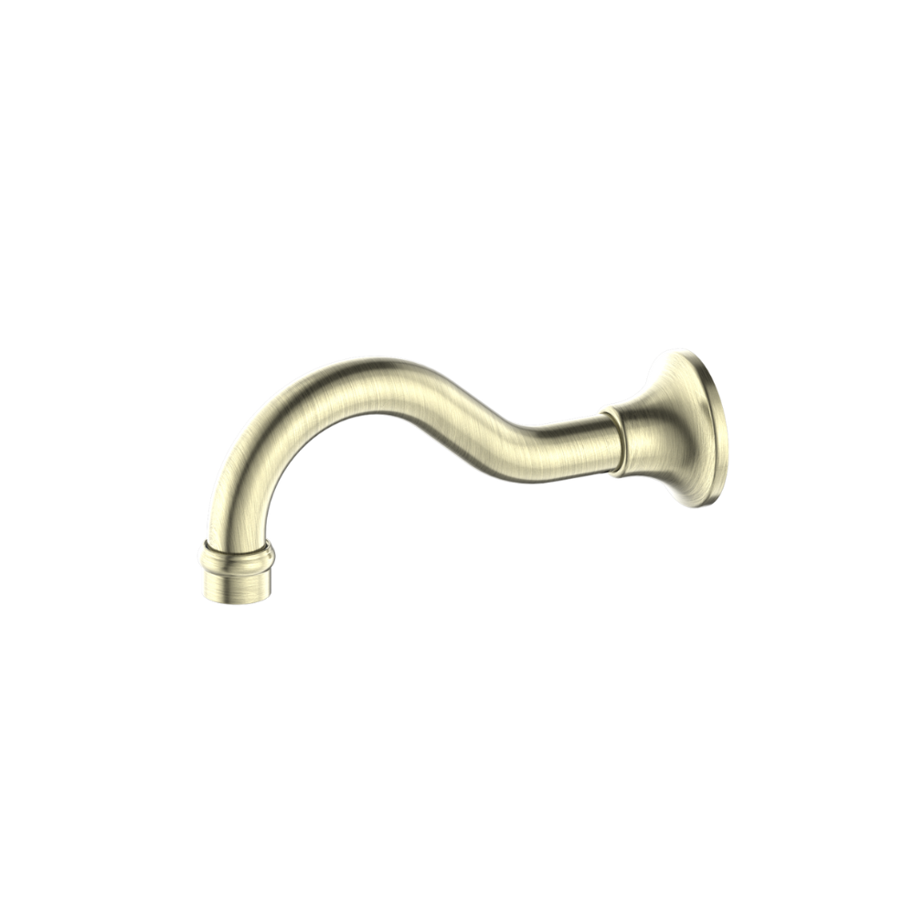 York Basin Bath Spout Only Aged Brass