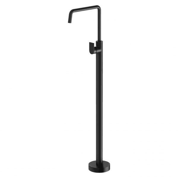 Mekko Floor Mounted Bath Mixer Matte Black