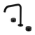 Nero Serenity Bath/Kitchen Set Edge Spout With Marquina Black Handle Matte Black