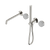 Nero Serenity Progressive Shower System With Spout With Carrara Handle And Slim Shower Brushed Nickel
