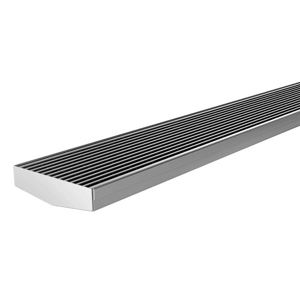 Phoenix V Channel Drain HG 100 x 1215mm Outlet 90mm Stainless Steel