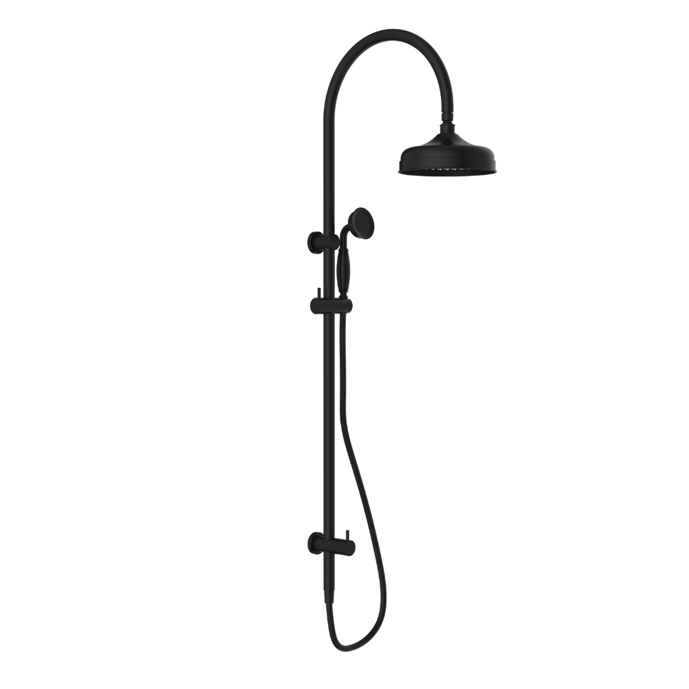 York Twin Shower with Metal Hand Shower Matte Black