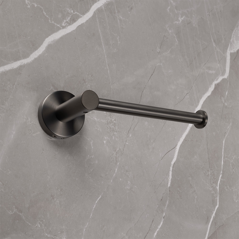 Farina Toilet Roll Holder Brushed Gunmetal