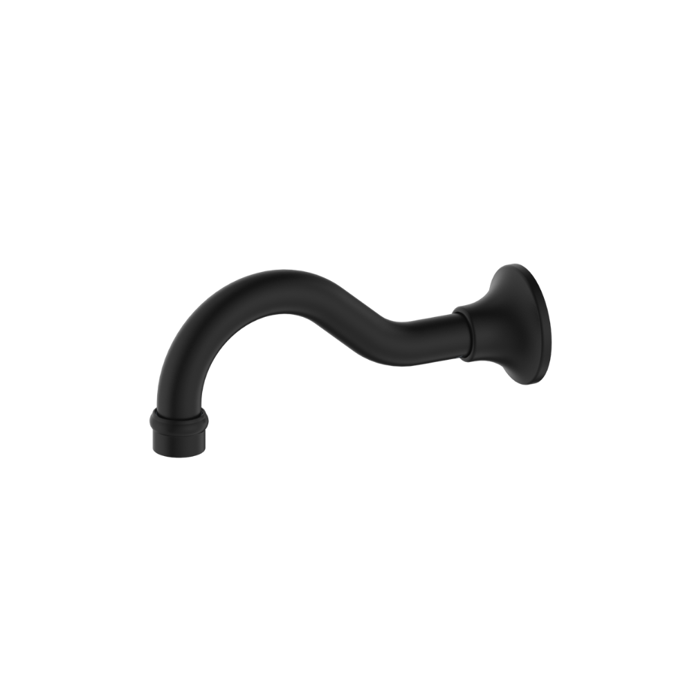 York Basin Bath Spout Only Matte Black