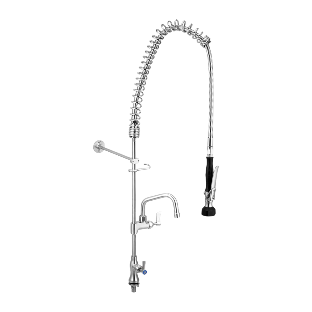 Stainless Steel Single Bench Mount Pre-Rinse with 6-inch Pot Filler