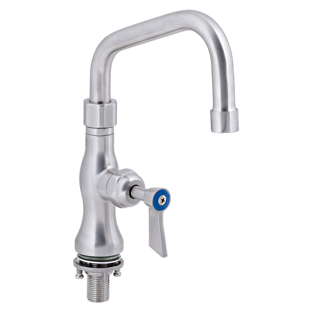 Stainless Steel Single Control Bench Mount Tap Body with 6-inch Spout