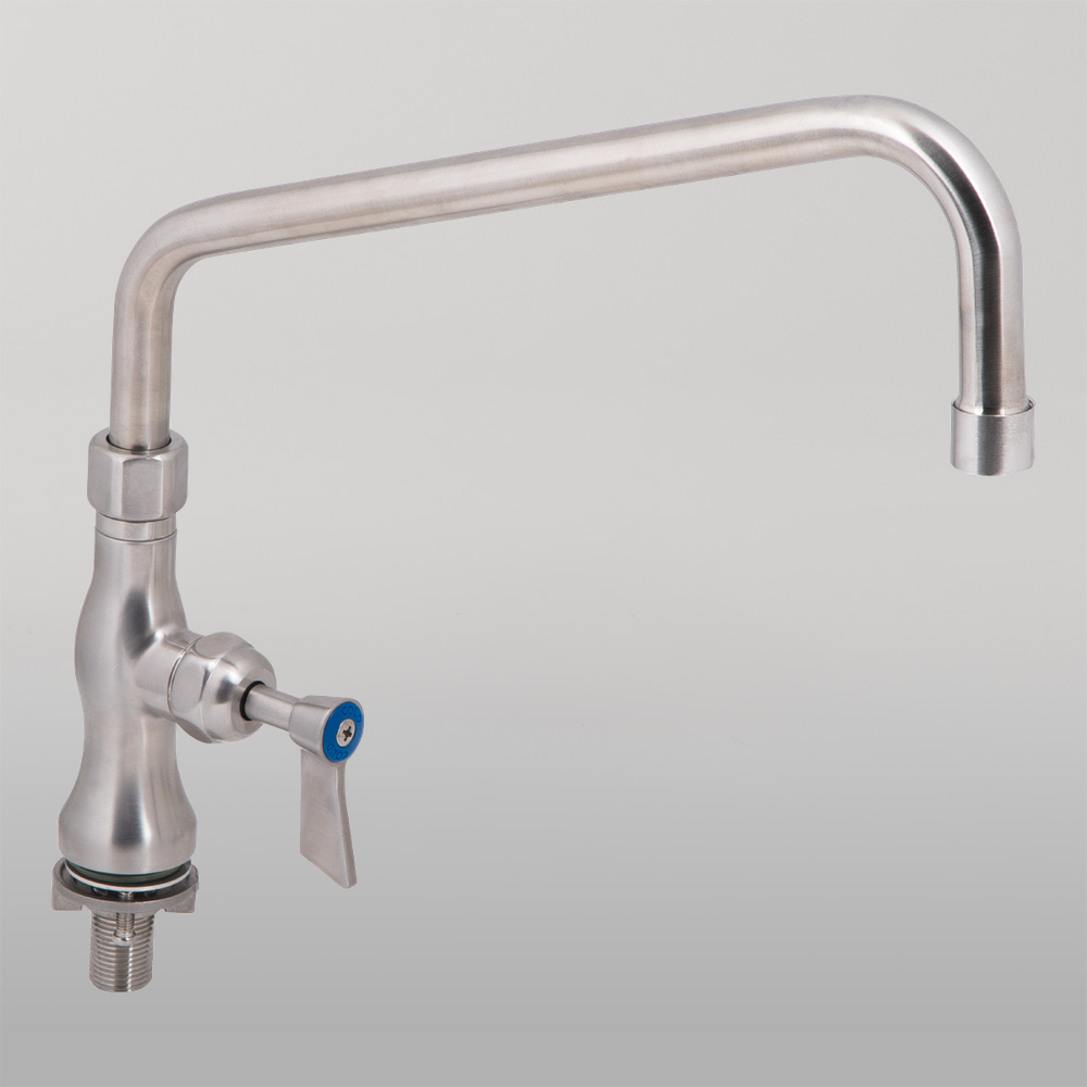 Stainless Steel Single Bench Mount Tap Body with 12-inch Spout