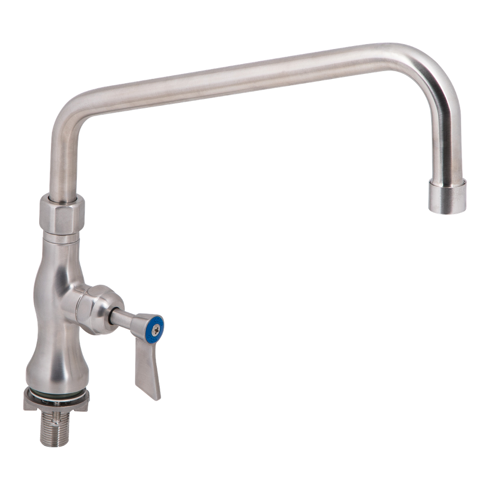 Stainless Steel Single Bench Mount Tap Body with 12-inch Spout