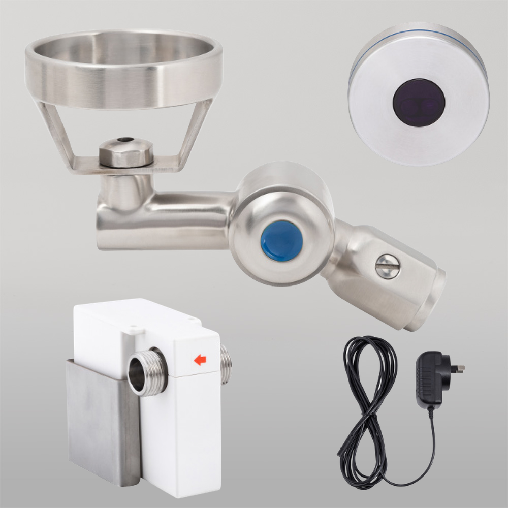 45 Degree Hob-Mount Sensor Bubbler with Metal Mouthguard Mains Operated