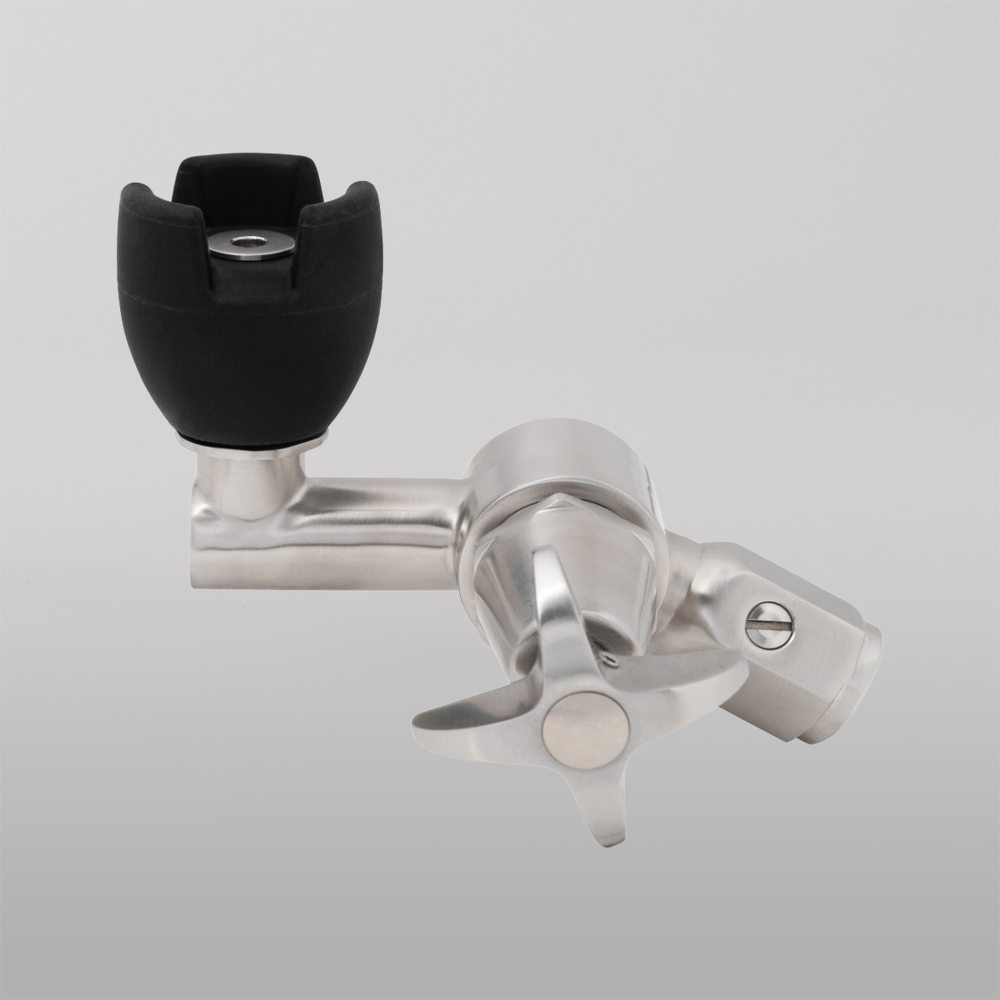 Cam Action 45 Degree Bubbler With Silicone Mouthguard