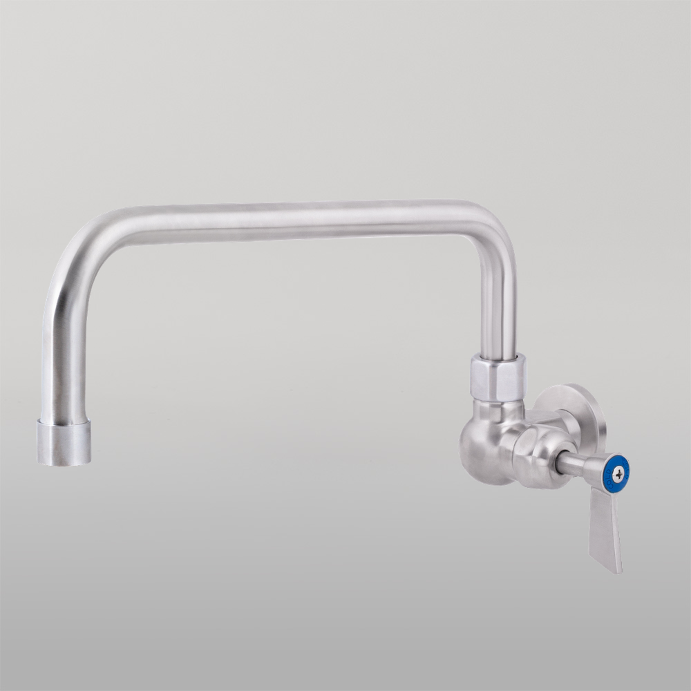 Stainless Steel Single Wall Mount Body with Single Control and 12-inch Spout