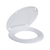 Double Flap Closed Front Toilet Seat White