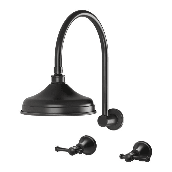 Nostalgia Lever Shower Set Antique Black