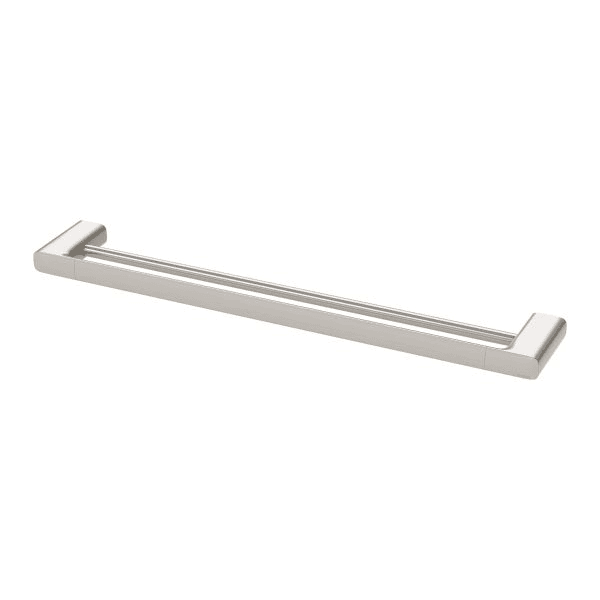 Nuage Double Towel Rail 600mm  Brushed Nickel