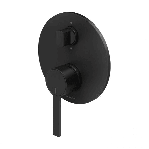 Lexi MKII Wall Shower / Bath Diverter Mixer  Matte Black